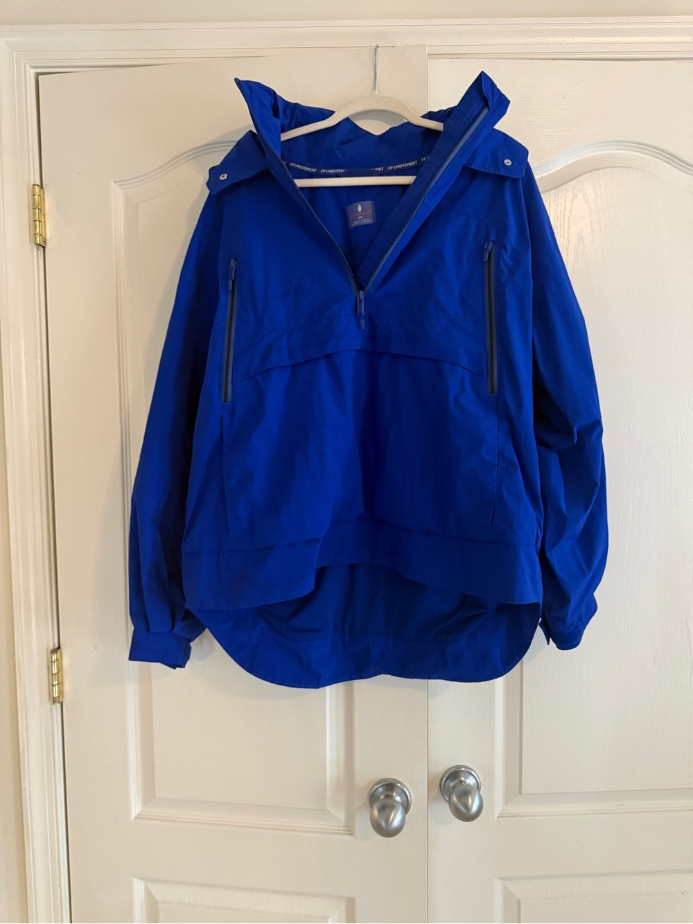 Free People Royal Blue Pullover Ski Anorak